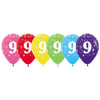 Sempertex Number 9 Birthday Assorsted 30cm Latex Balloon