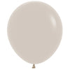 46cm Sempertex Latex Balloons - White Sand
