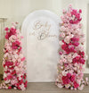 120x200cm Half Ripple Arch Wall - White
