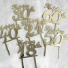 Happy 18th Birthday Luxe Acrylic Cake Toppers