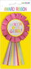 Birthday Girl Pink Award Ribbon Badge
