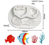 Fish & Seaweed Sea Animals Cake Silicone Fondant Mould