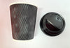 15pk 8oz Tripple Wall Black Extra Strong Paper Coffee Cups With Lids