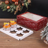 6 Cupcake Red Christmas Clear Window Box With insert