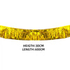 Metallic Gold Foil Curtain 6m Fringe Garland
