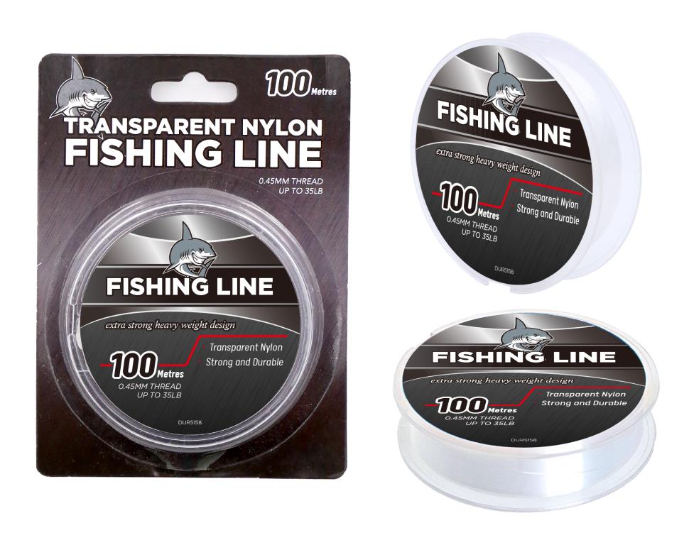 100m X 0.45mm Transparent Nylon Fish Line – Top Party Supplies, Hoppers ...