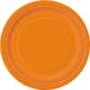 Orange Small Paper Plates 8pk