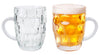 500ml Clear Glass Dimple Beer Mug