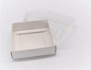 10x10x3cm Square Cookie Box With Clear PVC Lid