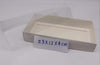 2pcs 23x12x4cm Rectangle Cookie Box With Clear PVC Lid