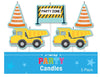 Construction Trucks Candles 5PK