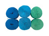 Blue & Green Crepe Paper Streamers 6PK