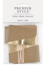 Write On Food Picks Food Labels Paper With Gold Foil Flags