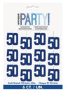 50th Birthday Glitz Blue String Decorations