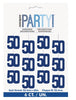 50th Birthday Glitz Blue String Decorations