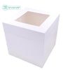 10 x10 x10'' Inch White Square Tall Cake Box