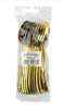 12pk Metallic Gold Reusable Plastic Spoons