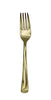 12pk Metallic Gold Reusable Heavy Duty Plastic Forks