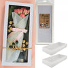 2pk ECO 56cm x 25.5cm x 8cm  White Grazing /Hamper Box With Clear Window Lid