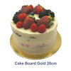 8 inches Gold Round Masonite Cake Board