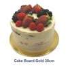 12 inches Gold Round Masonite Cake Board