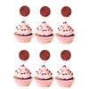 Basketball Paper Cupcake Cake Toppers 24pcs