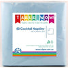 50pk Baby Blue Cocktail Paper Napkins