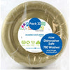 Small Gold Reusable Round Plastic Plates 20pk