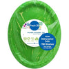 Lime Green Plastic Oval Plates 20pk