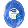 Royal Blue Plastic Oval Plates 20pk