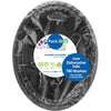 Oval Black Plastic Plates 20pk
