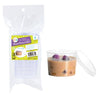 6PK Crystal Clear Plastic Series Round Dessert Cups 150mls