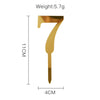 Number 7 Luxe Gold Acrylic Cake Topper