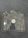 Clear and Gold Mosque Shape Plastic Reusable Serve Plate