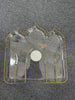 Clear and Gold Mosque Shape Plastic Reusable Serve Plate