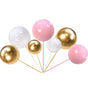 30pcs Pink,Gold & White Balls Cake Toppers Cake Decorations