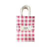 10pcs Pink Gingham Paper Gift Bags