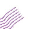 Purple Wavy Curve Birthday Candles 6pk