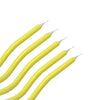 Yellow Wavy Curve Birthday Candles 6pk