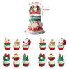 Christmas Paper Cupcake Cake Toppers 13pk