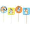 Bluey And Bingo Cupcake Picks Cake Toppers 24pk
