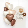 Chocolate Heart Shape 45cm Foil Balloon