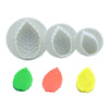 Rose Leaf Plunger Fondant Cutter 3pcs