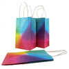 5PK Bright Rainbow Paper Gift Bags