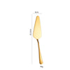 2pcs Gold Stainless Steel Wedding Cake Knife and Server Set