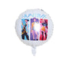 45cm Round Kpop Demon Hunters HUNTRIX Moive Foil Balloon