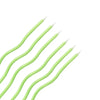 Lime Green Wavy Curve Birthday Candles 6pk