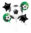 Soccer Ball Goal Foil Balloons Bouquet