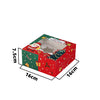 4 Cupcake Christmas Clear Window Box With insert