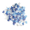 80th Birthday Blue & Silver Table Foil Confetti / Scatters 14g